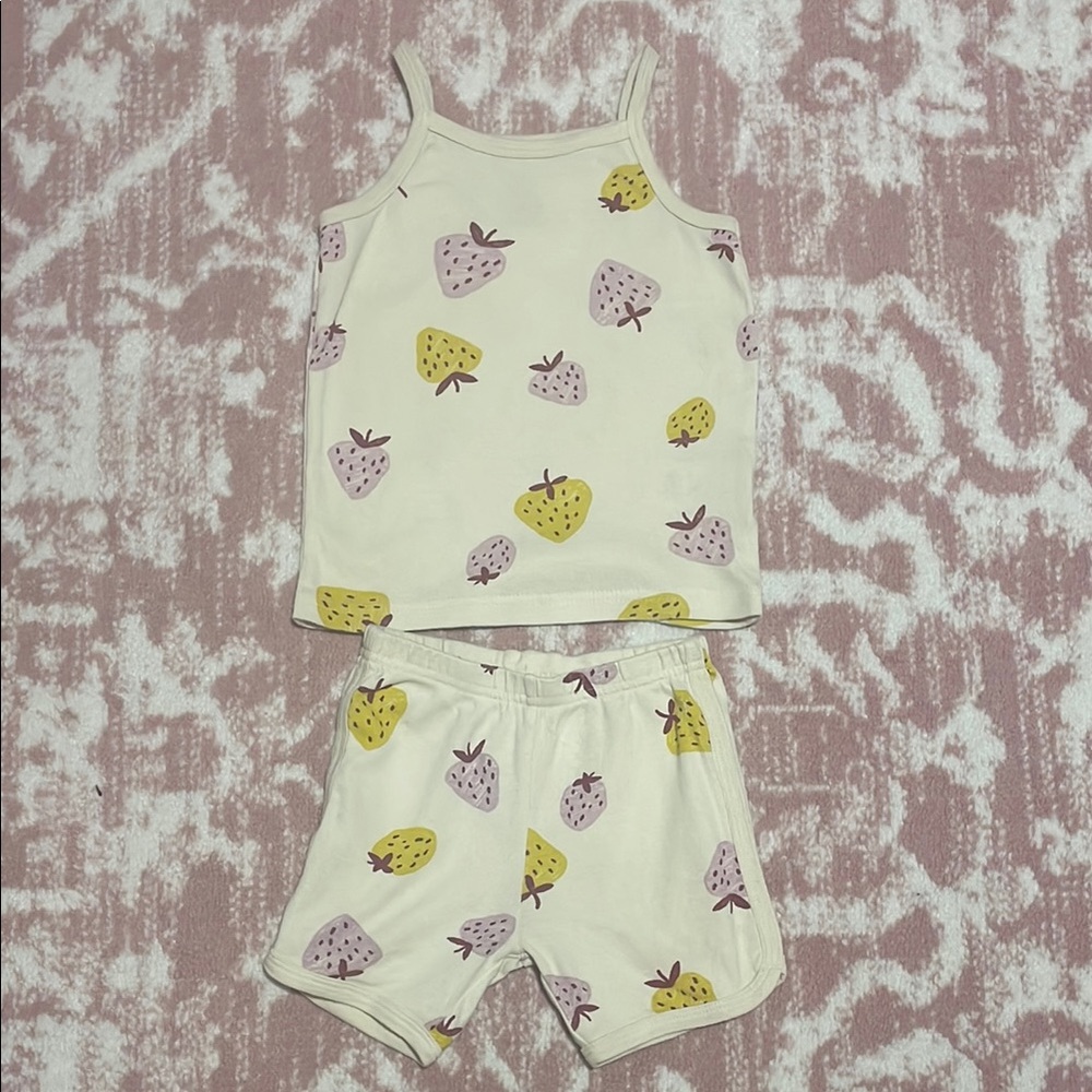 🧡 3 For $12 Bundle Sale 🧡  Carter's Strawberry 100% Snug Fit Cotton Pajamas